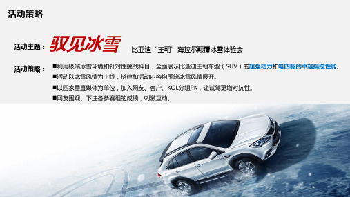 2017比亚迪冰雪试驾方案