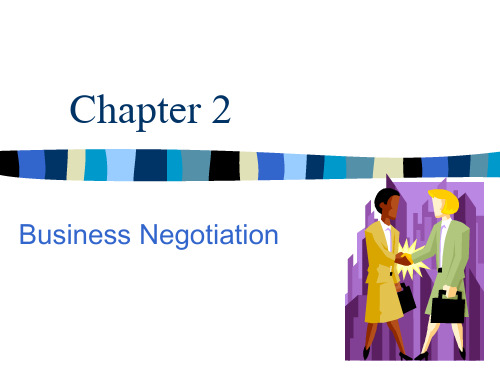 国际商务英语Chapter 2 Business Negotiation