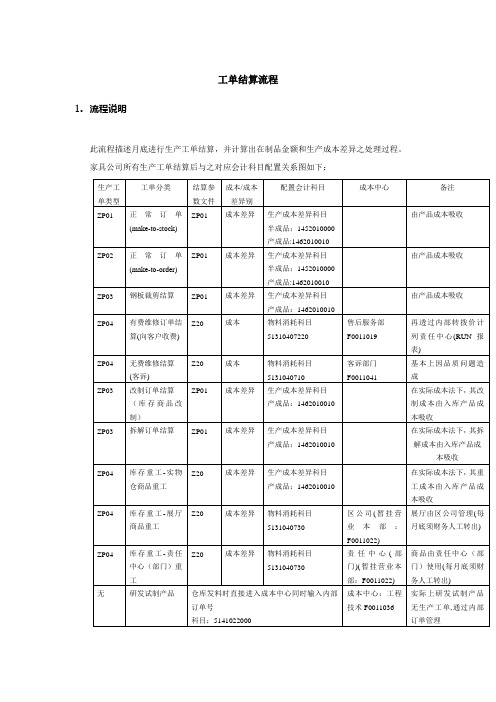 (完整版)工单结算流程