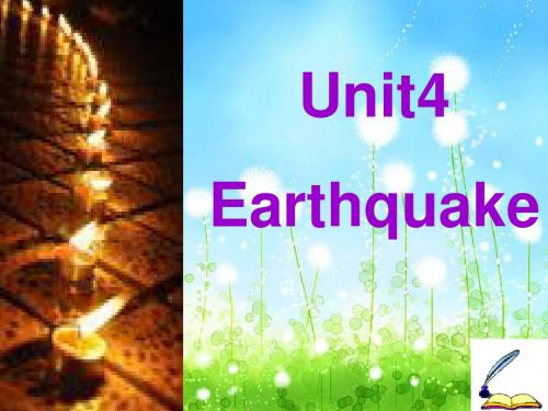 Unit 4 Earth  quakes