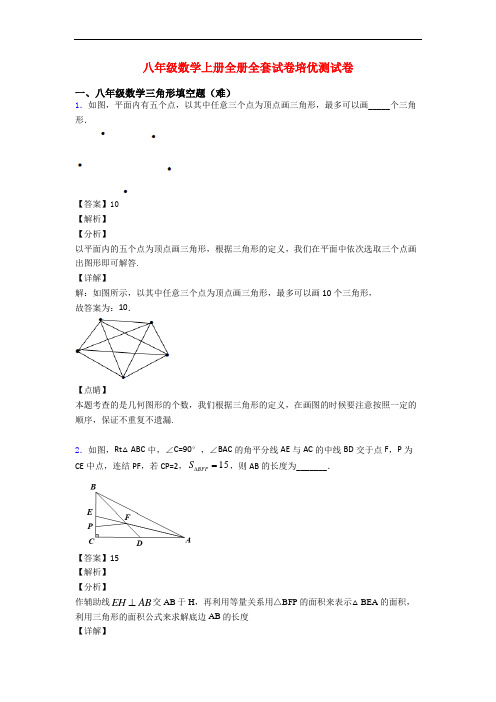 八年级数学上册全册全套试卷培优测试卷