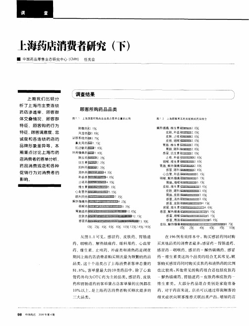 上海药店消费者研究(下)