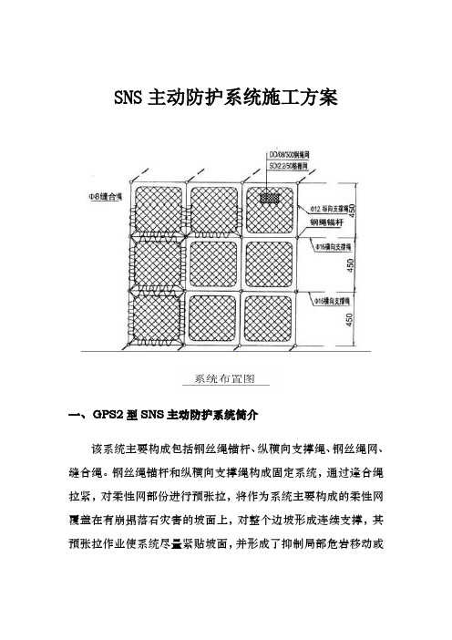 主动网施工方案