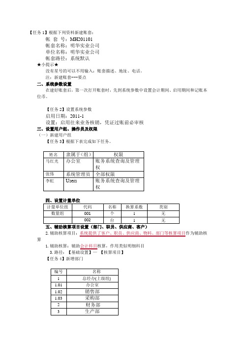 会计电算化详细版汇总讲解