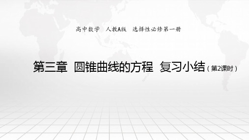 圆锥曲线的方程复习小结第2课时课件2024-2025学年高二上数学人教A版(2019)选择性必修一