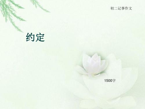 初二记事作文《约定》1500字(总19页PPT)