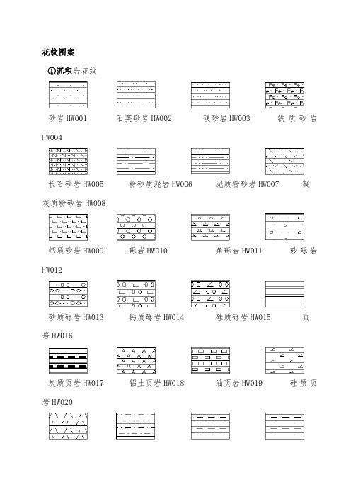 地质图图例花纹