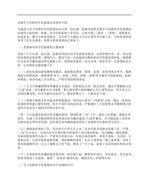 纪委、监察局领导班子分析检查报告