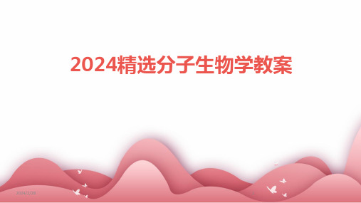 2024年精选分子生物学教案