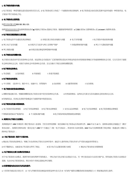 自考电子商务法概论知识点_1-189