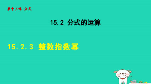 八年级数学上册15-2-3整数指数幂新版新人教版