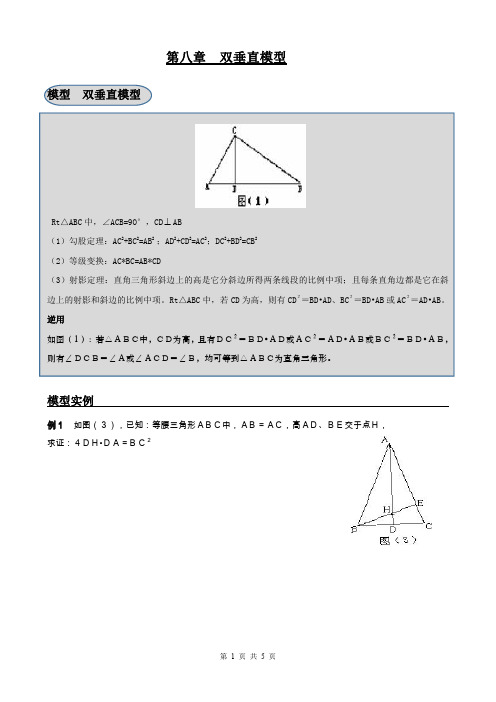 第八章  双垂直模型