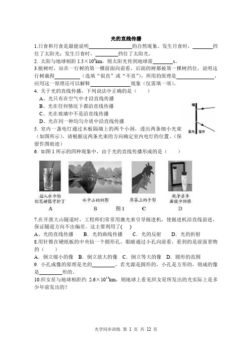 光学同步训练