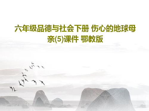 六年级品德与社会下册 伤心的地球母亲(5)课件 鄂教版共16页文档