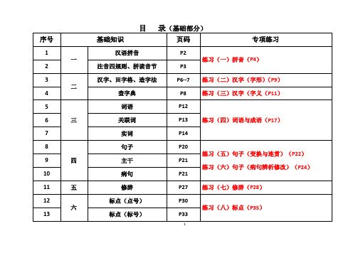 【要点荟萃】小升初——基础知识辅导  +  专项训练