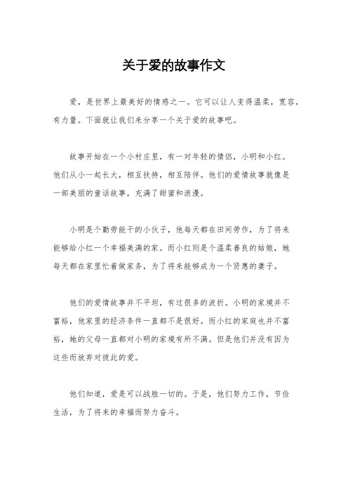 关于爱的故事作文