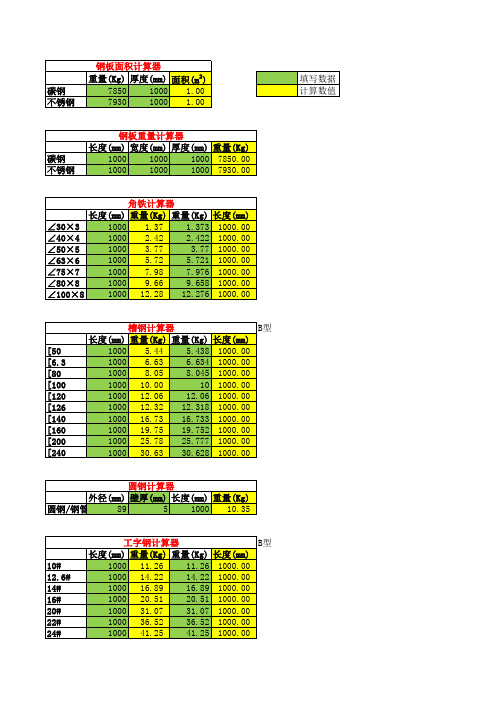 钢材计算器