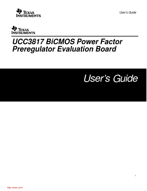 UCC3817EVM;中文规格书,Datasheet资料