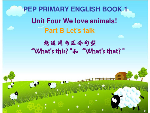 能运用与区分What'sthis和What'sthat