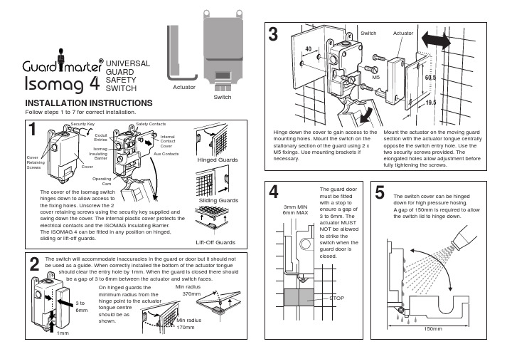 Isomag 4 Security Key Cover安装指南说明书