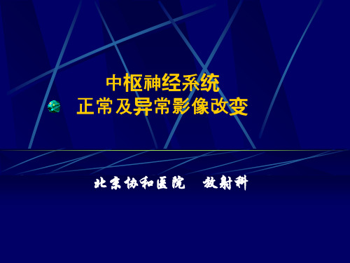 正常及异常影像改变北京协和医院ppt课件