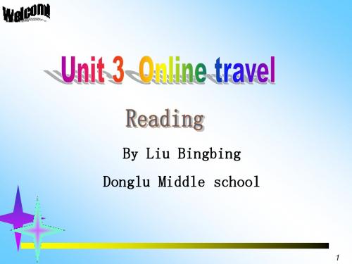 译林牛津八年级下Unit 3 Online travel reading课件