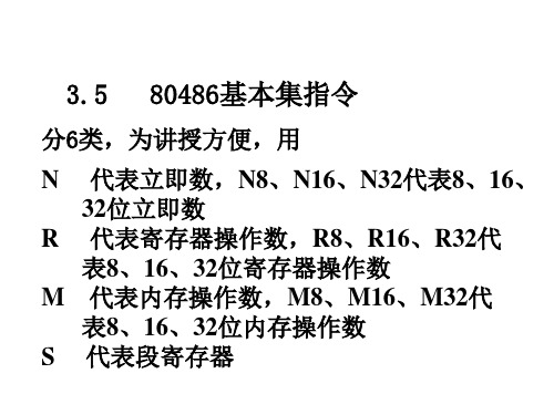 微机原理指令