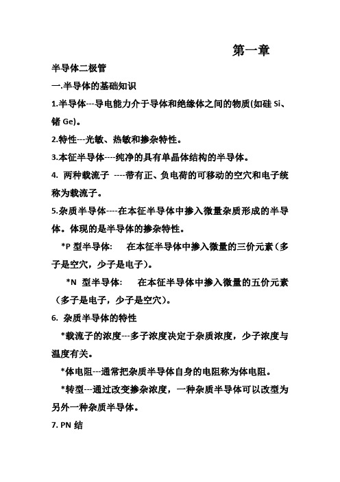 模电知识总结76552