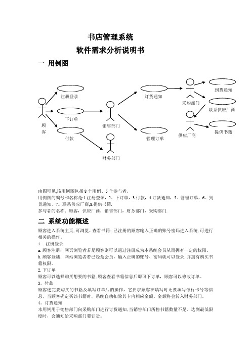 书店管理系统软件需求分析