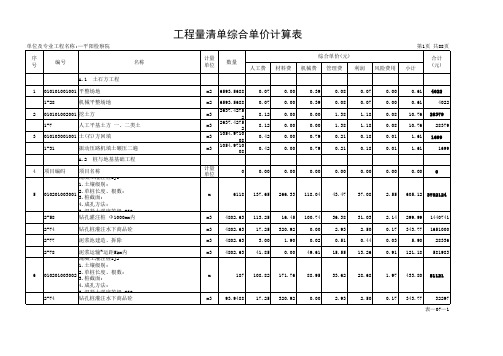 3.3单项工程汇总表