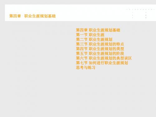 呼叫中心职业素质及职业生涯规划  第四章 呼叫中心职业素质培养授课PPT