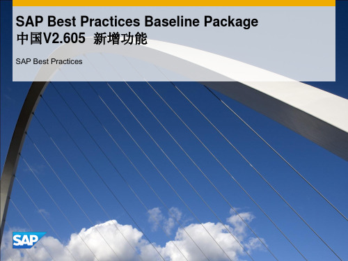 SAP Best Practices Baseline Package