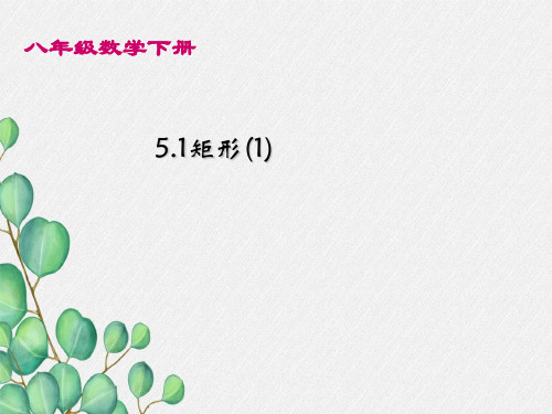 2022年浙教初中数学八下《矩形》PPT课件2