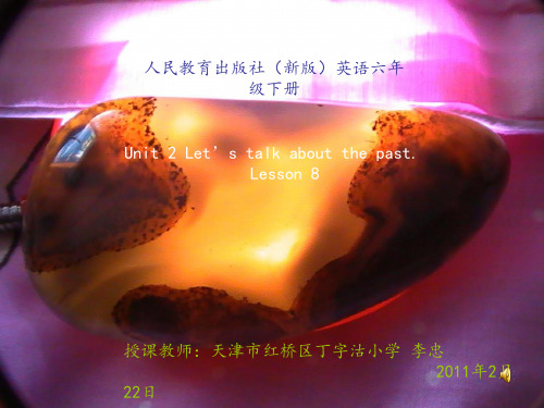 Unit 2 Let's talk about the past Lesson 8 课件图文