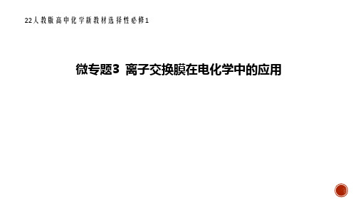 22人教版高中化学新教材选择性必修1--微专题3 离子交换膜在电化学中的应用