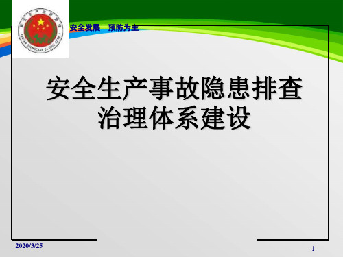 安全生产事故隐患排查治理体系建设课程(187页)