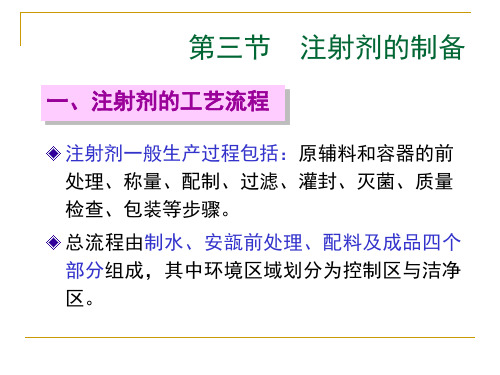 输液、注射液制剂生产流程5