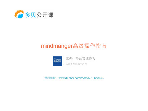 mindmanger高级操作指南