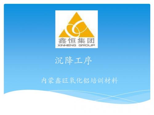 沉降工序培训材料