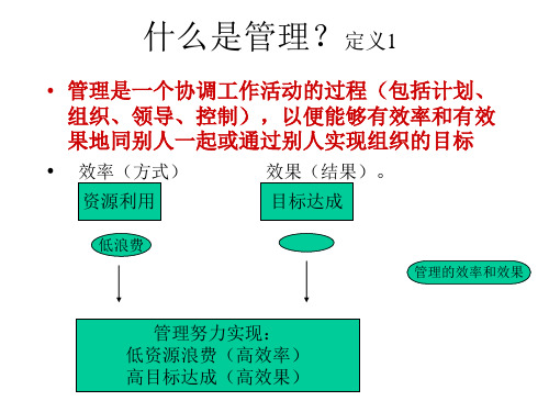 《管理学原理》第一讲PPT课件