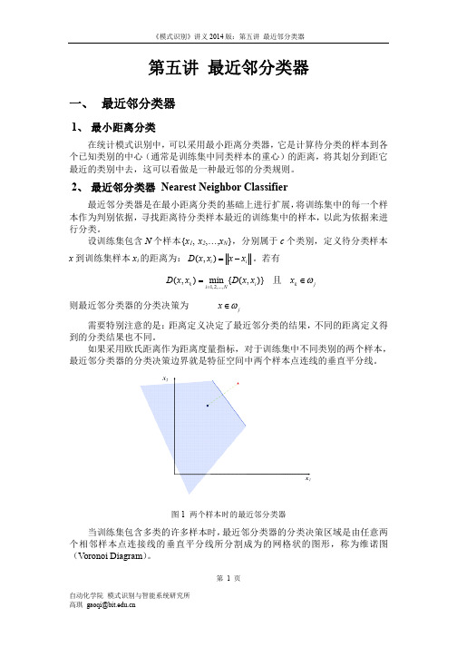 第5讲 最近邻分类器