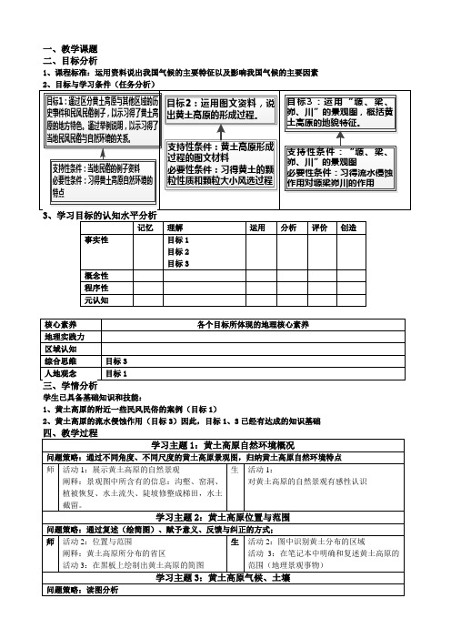 人教版八年级地理下册《八章 认识跨省区域  第一节 沟壑纵横的特殊地形区——黄土高原》教案_12