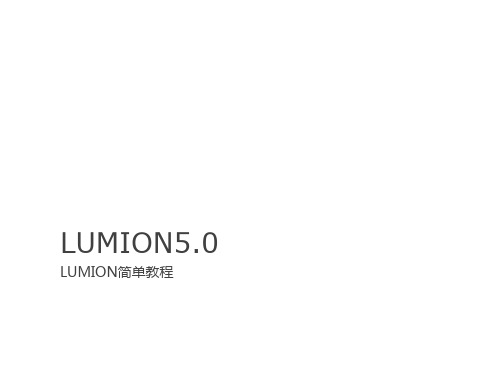 lumion教程