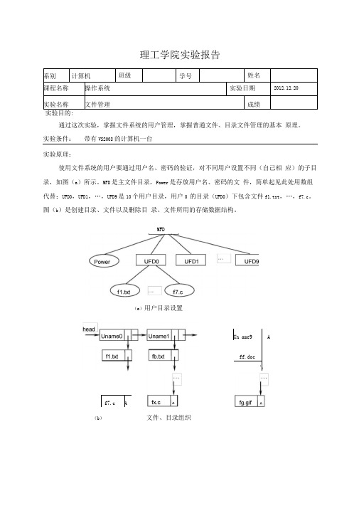 文件管理试验报告