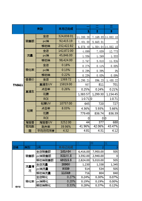 【电商人必备】淘宝京东拼多多运营店铺数据详细报表