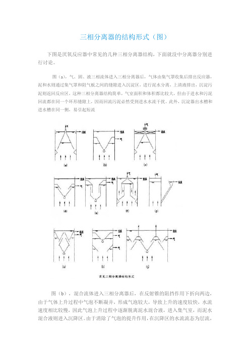 三相分离器的结构形式