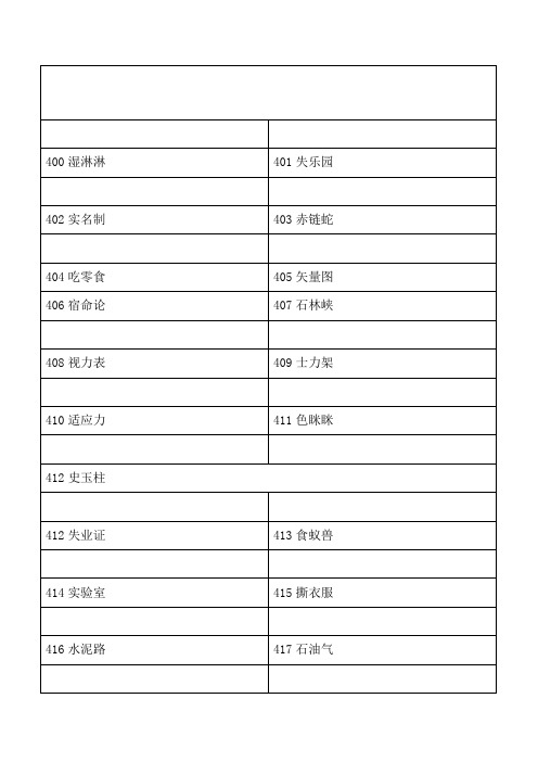 400-499数字谐音编码 ——独家精编版