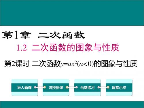 (湘教版)九年级数学下册课件:1.2 第2课时 二次函数y=ax2(a<0)的图象与性质
