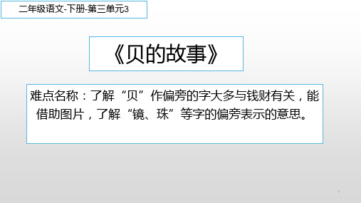 部编版语文二年级下册-识字-课件-3“贝”的故事12