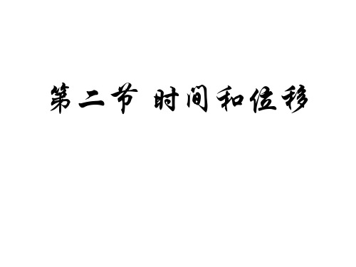 人教版高中物理必修一1.2  时间和位移 课件 (共24张PPT)